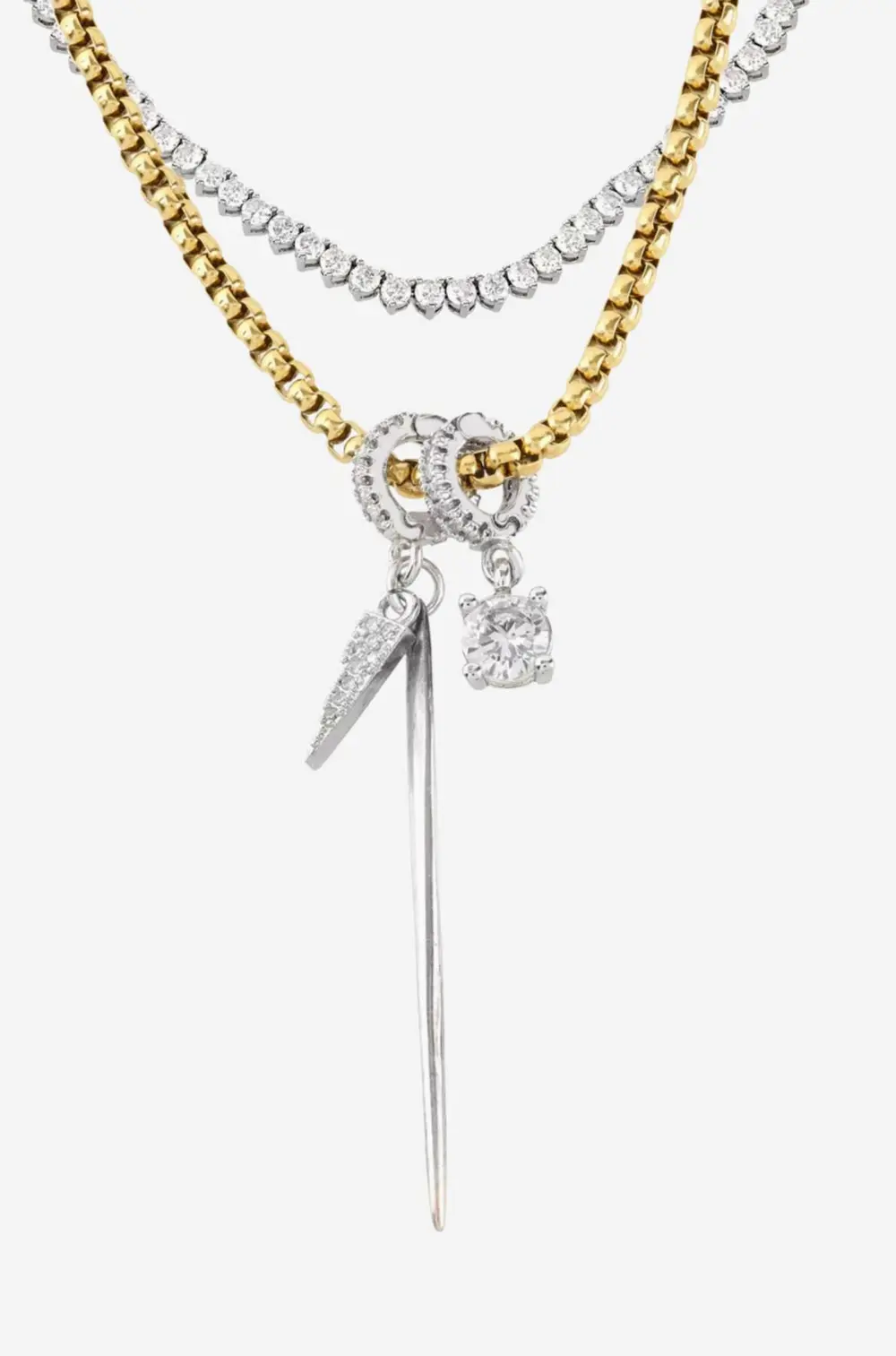 Herradura Tennis Layered Necklace Set