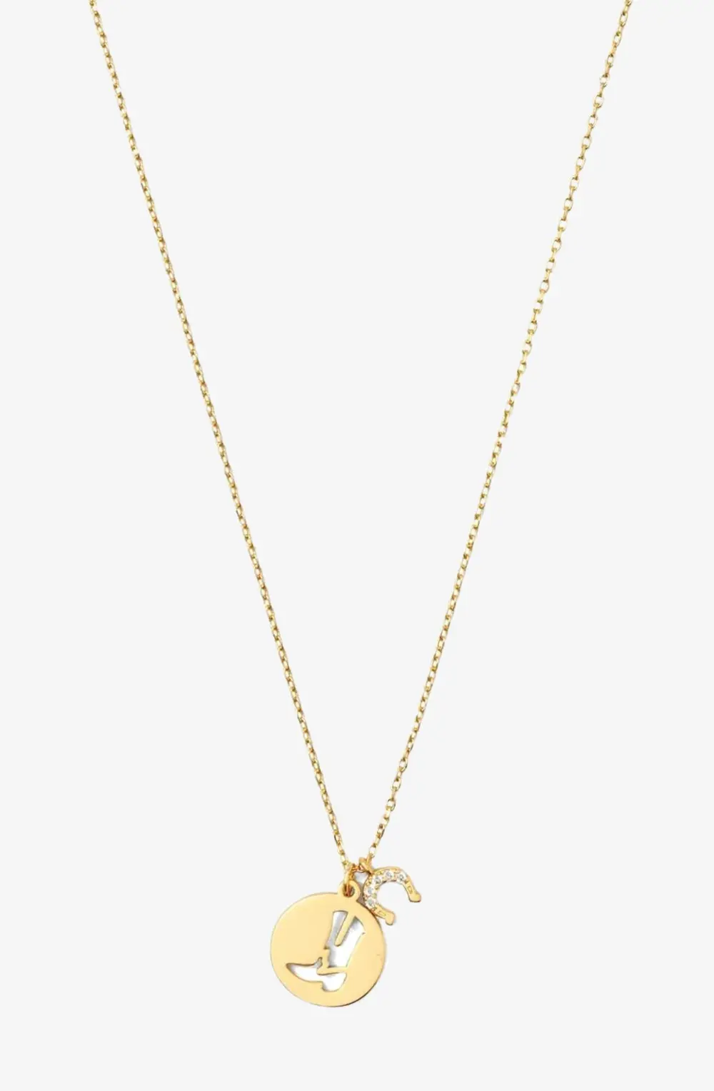 Nellie Horseshoe Necklace - Gold