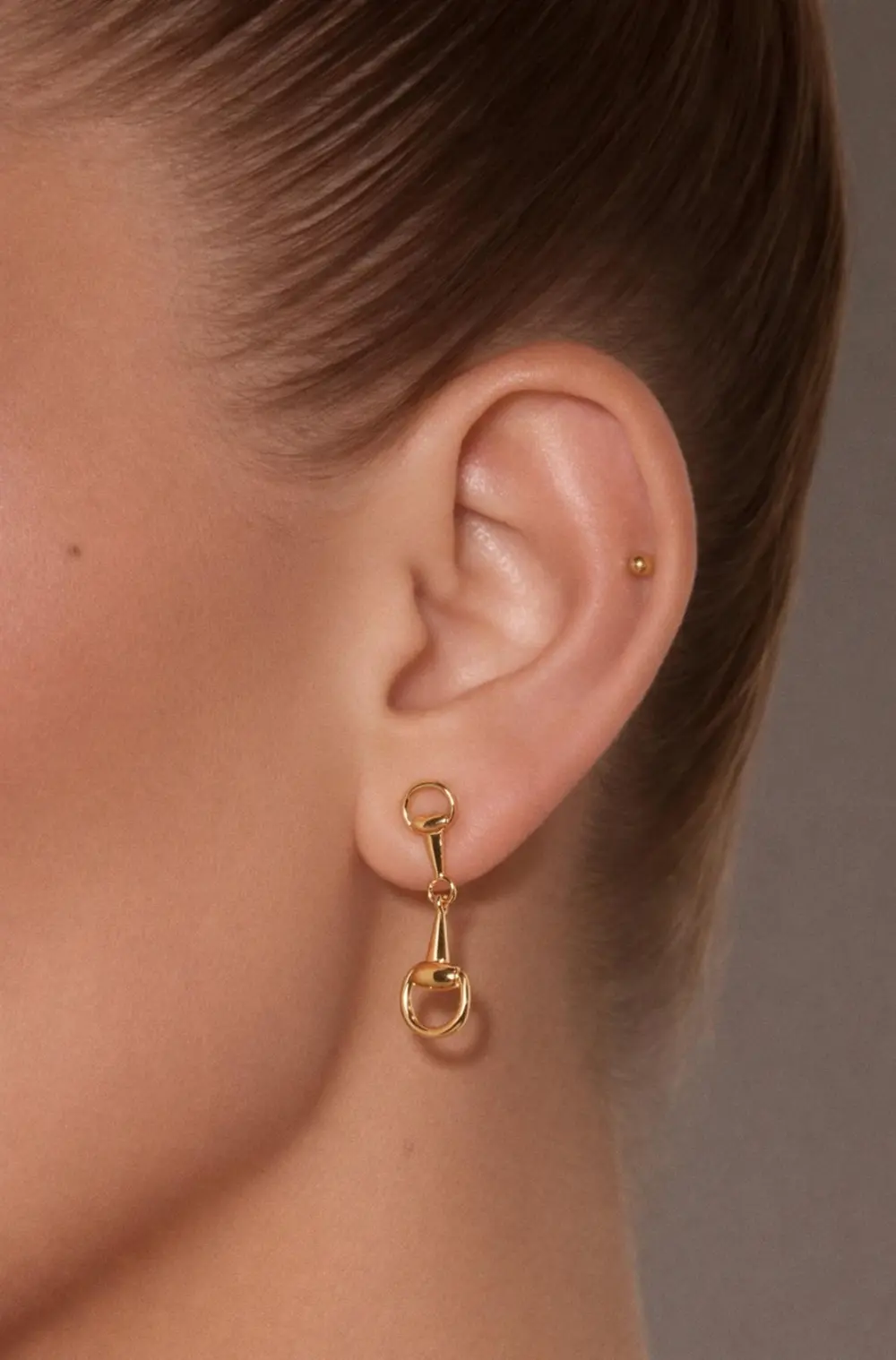 Madison Bit Earrings - Gold