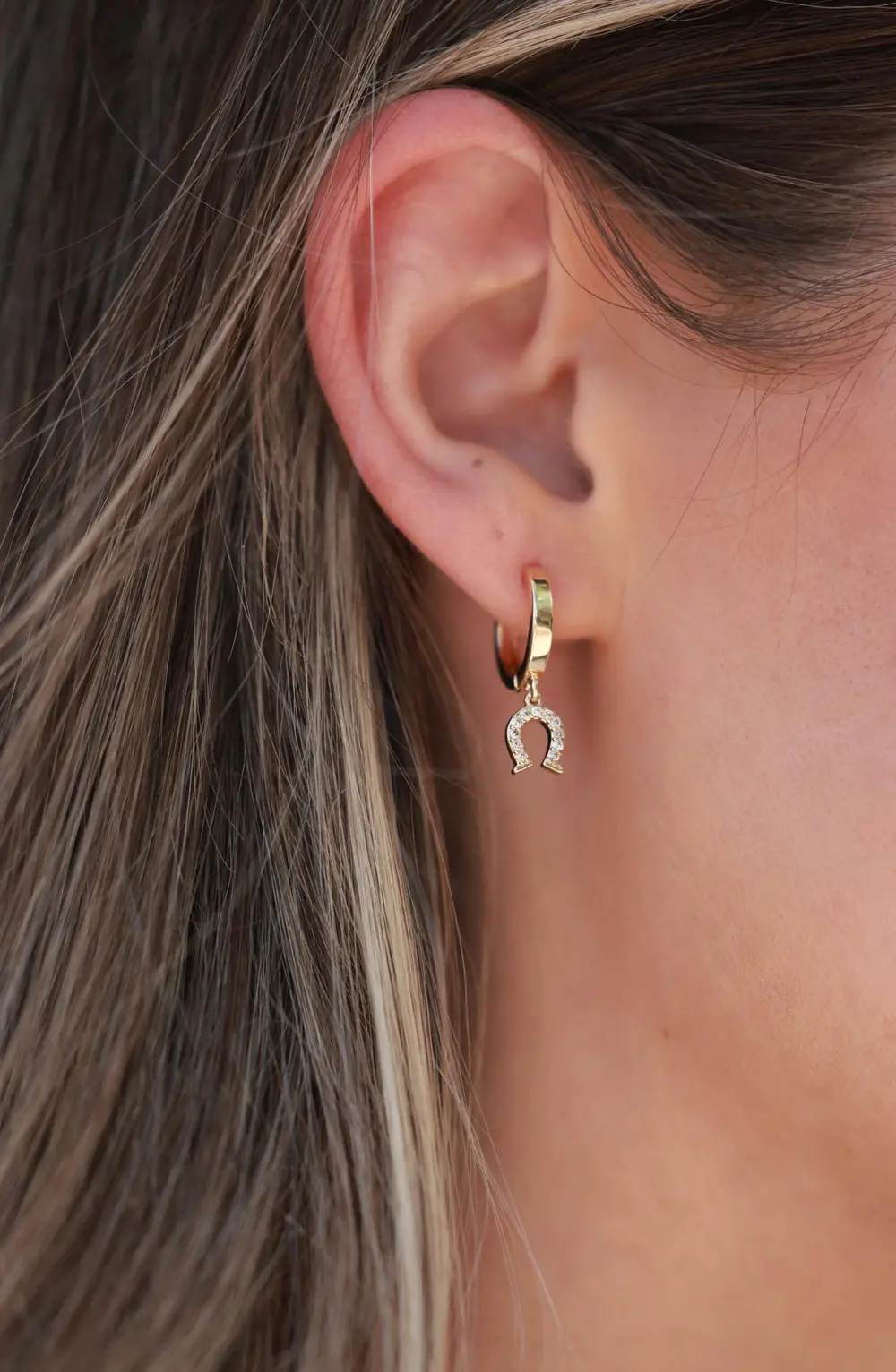 Lucky Cup Huggie Earrings