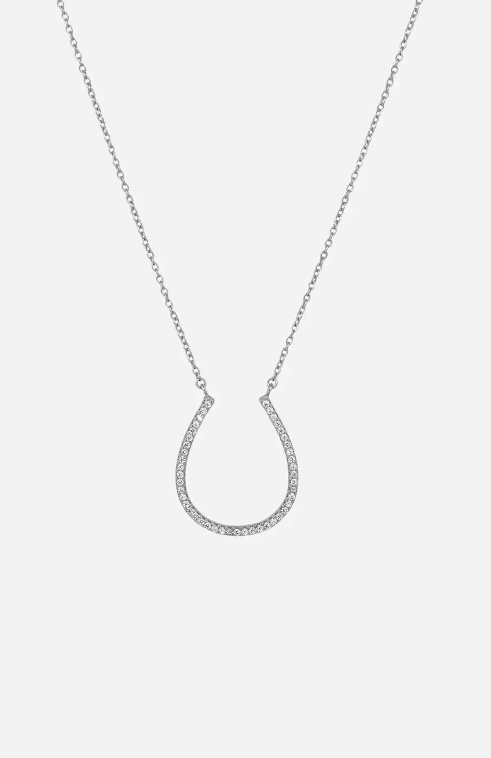 Hadley Horseshoe Necklace - Silver