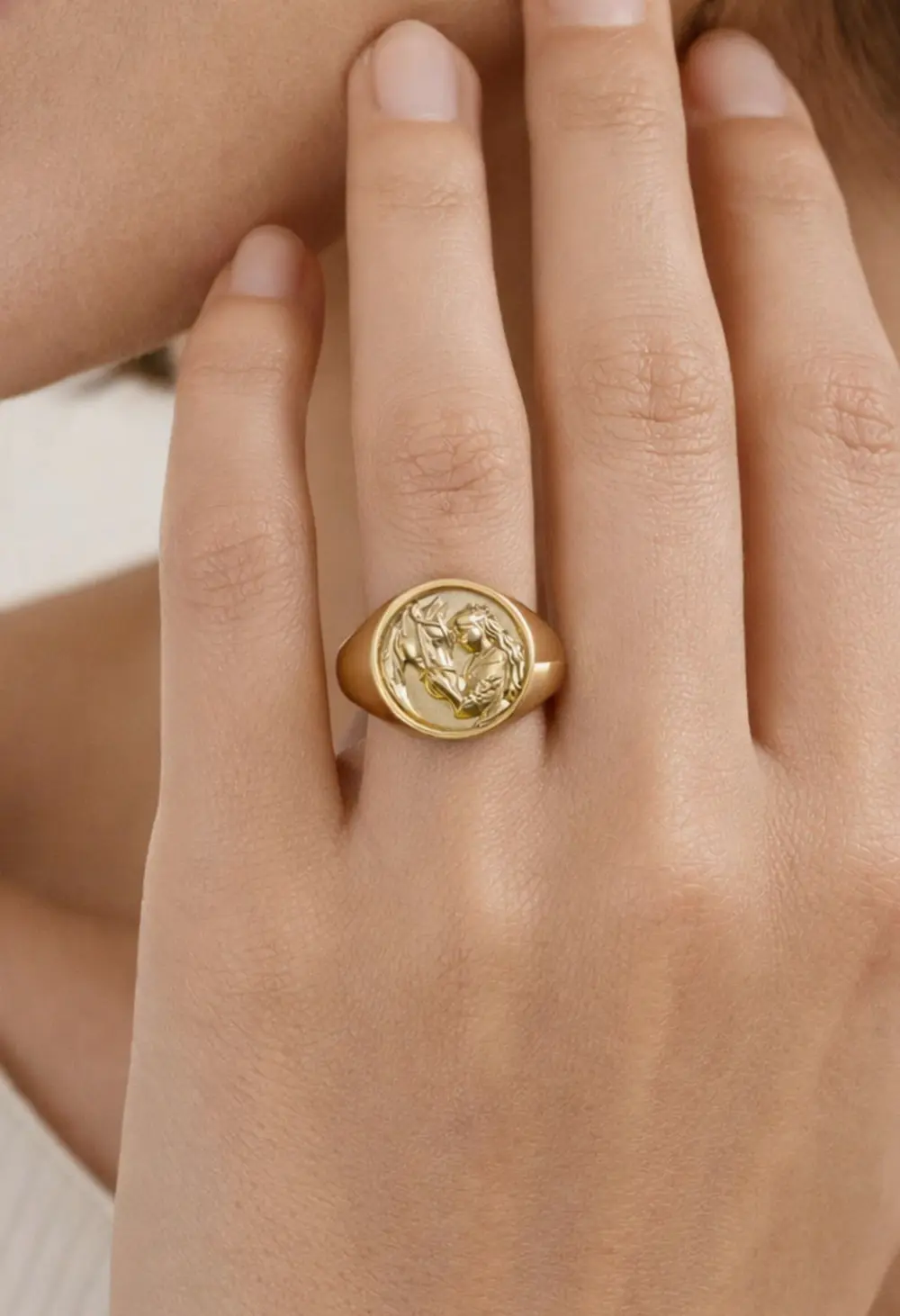 Rhiannon (Horse Goddess) Signet Ring