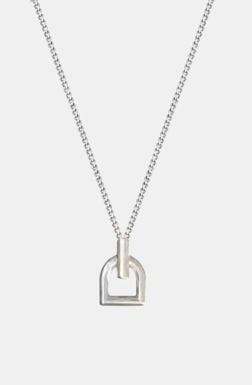 Hallie Stirrup Necklace - Silver