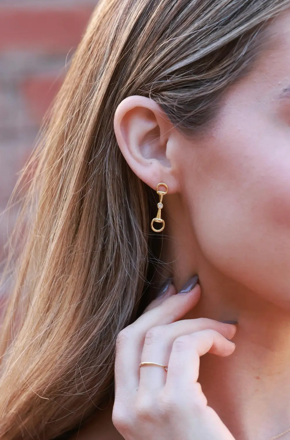 Hollis Bit Earrings - Gold