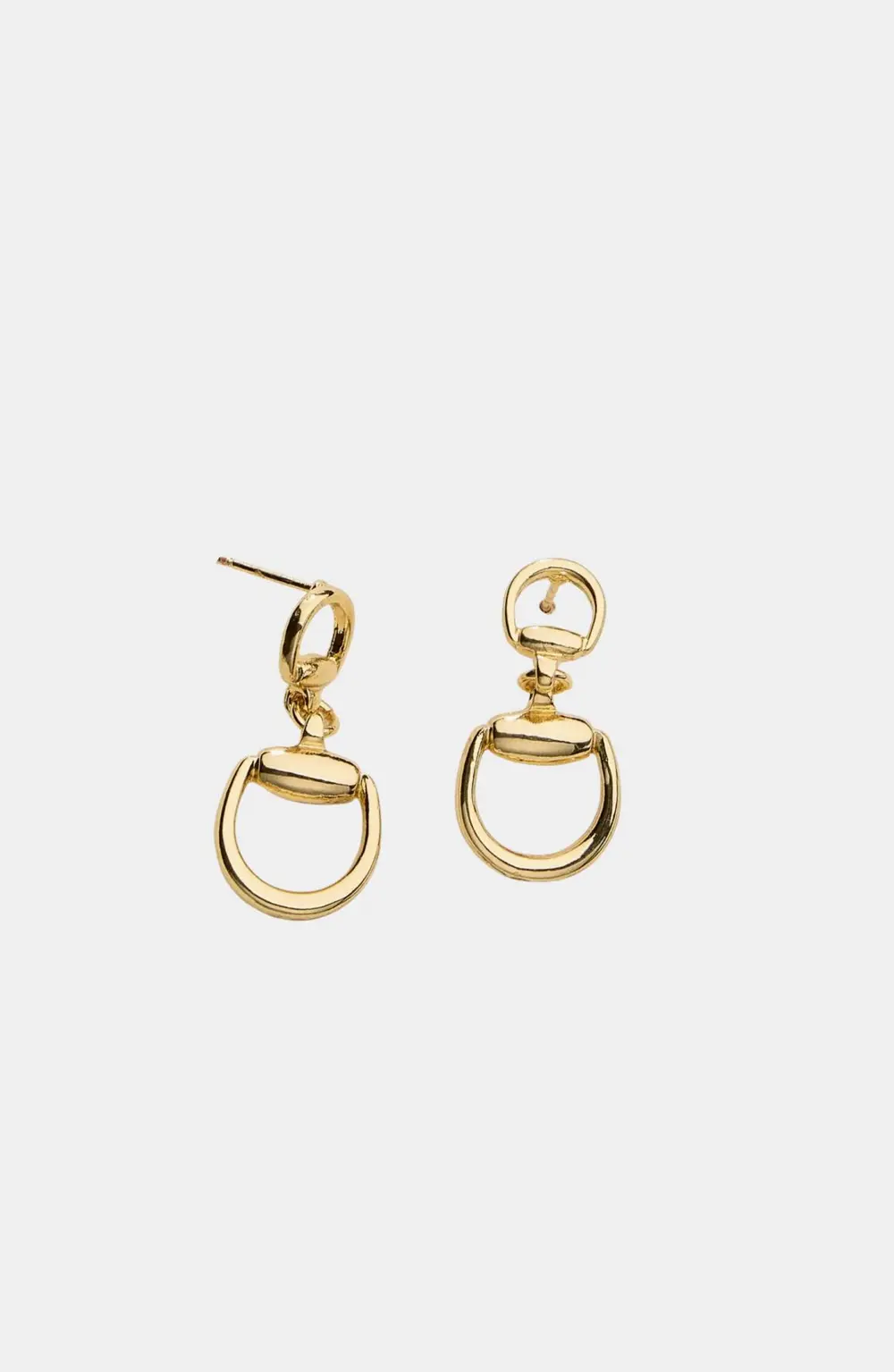 Hollis Bit Drop Earrings - Gold