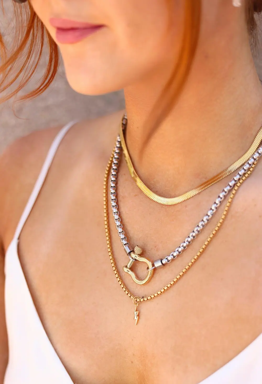 Herradura Snake Layered Necklace Set
