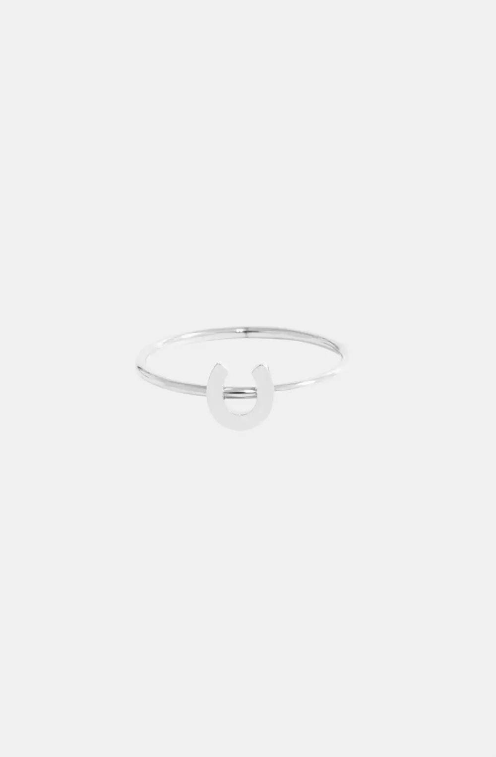 Horseshoe Stacking Ring - Silver