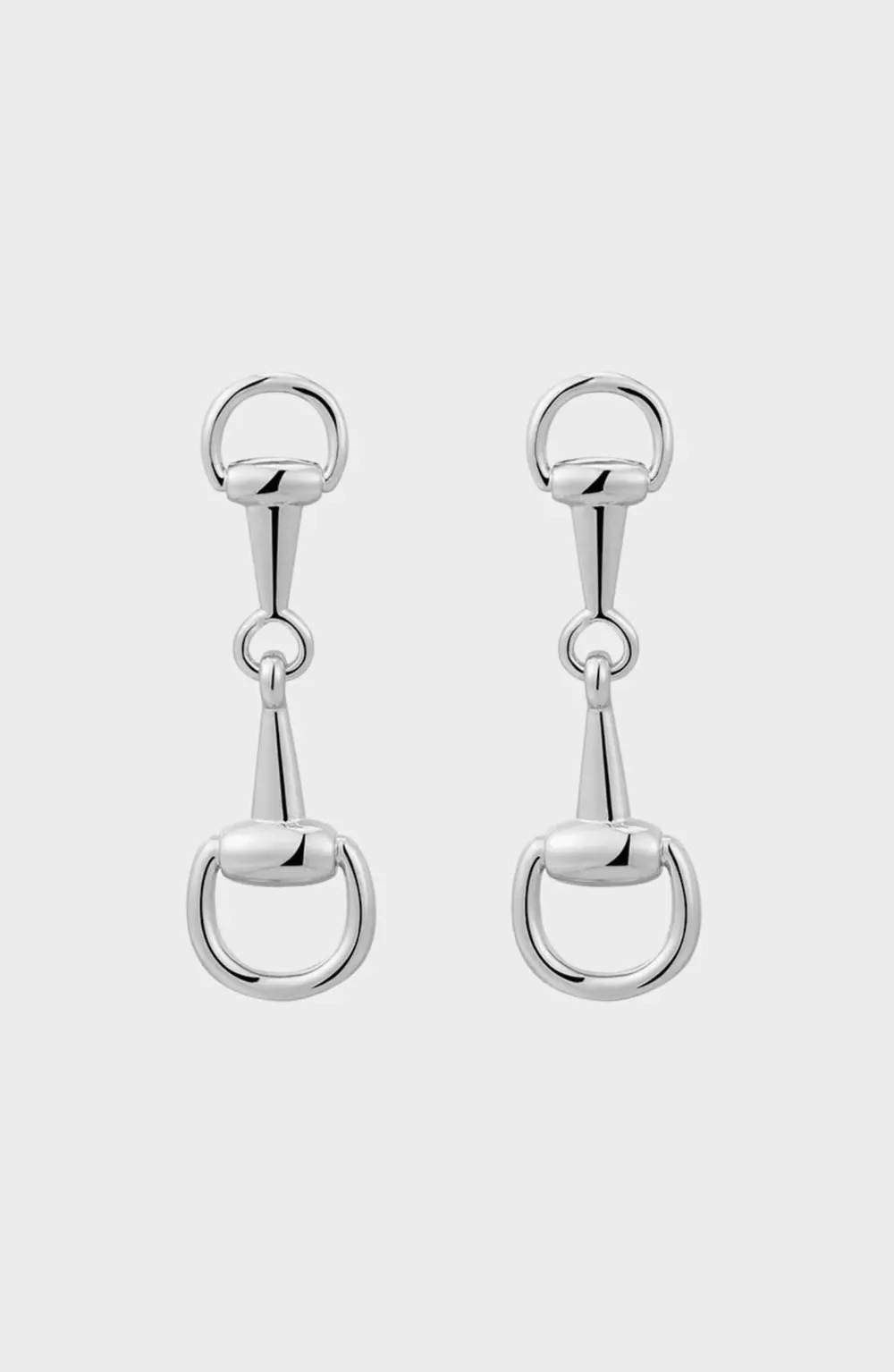 Madison Bit Earrings - Silver