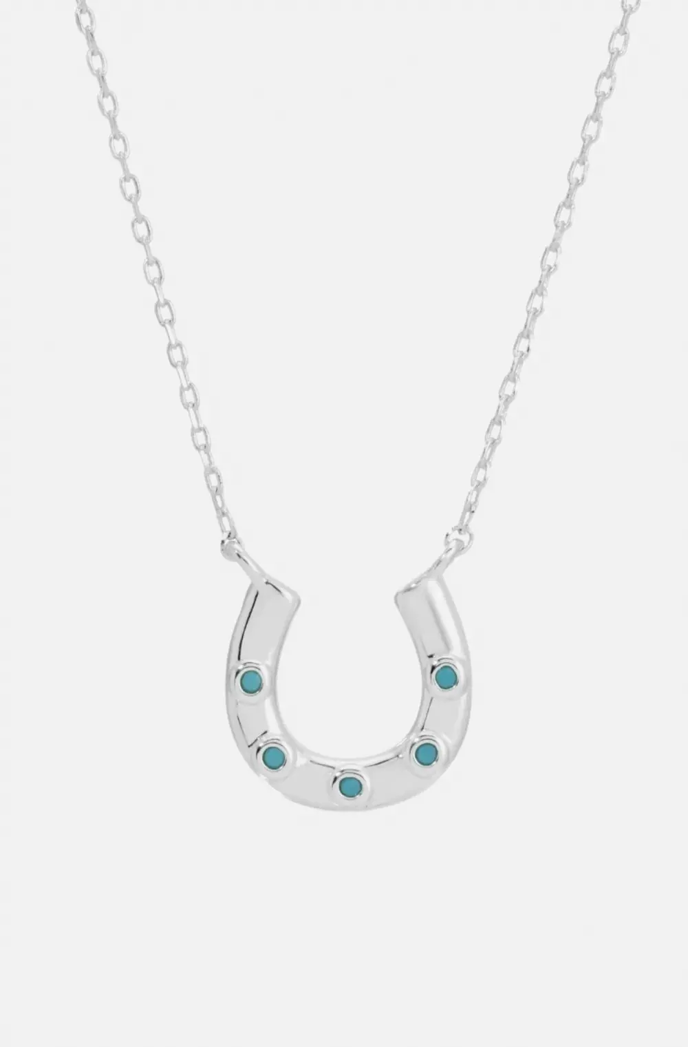 Verona Horseshoe Necklace - Silver