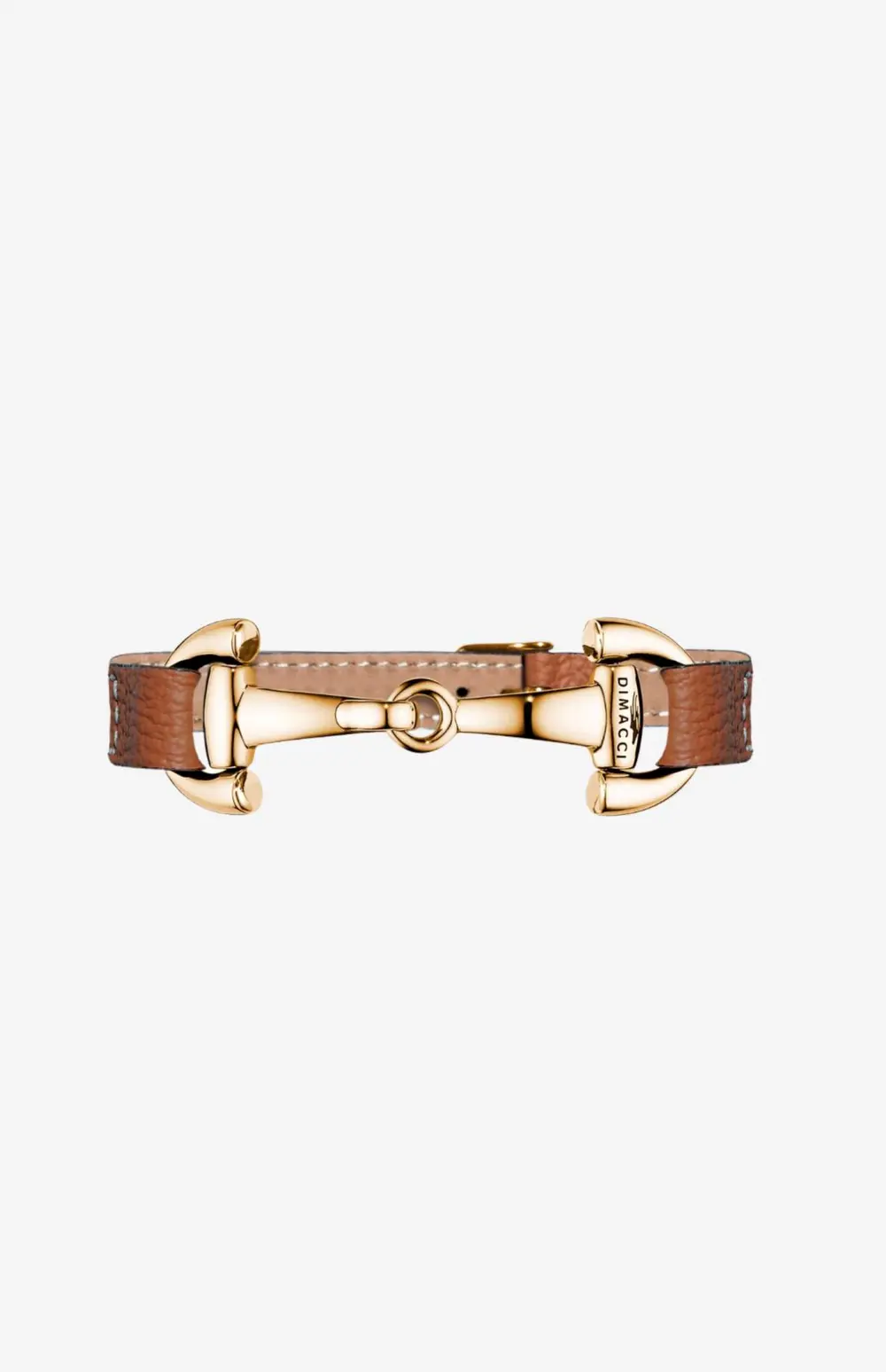 Alba Snaffle Bracelet - Cognac