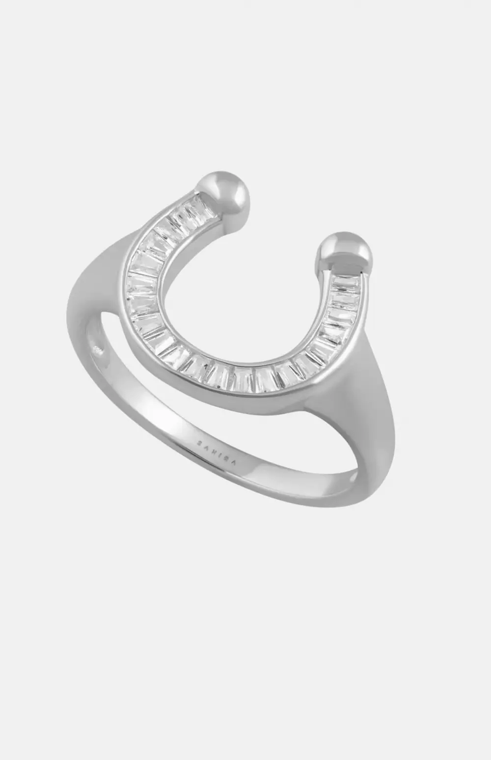 Devon Horseshoe Signet Ring - Silver