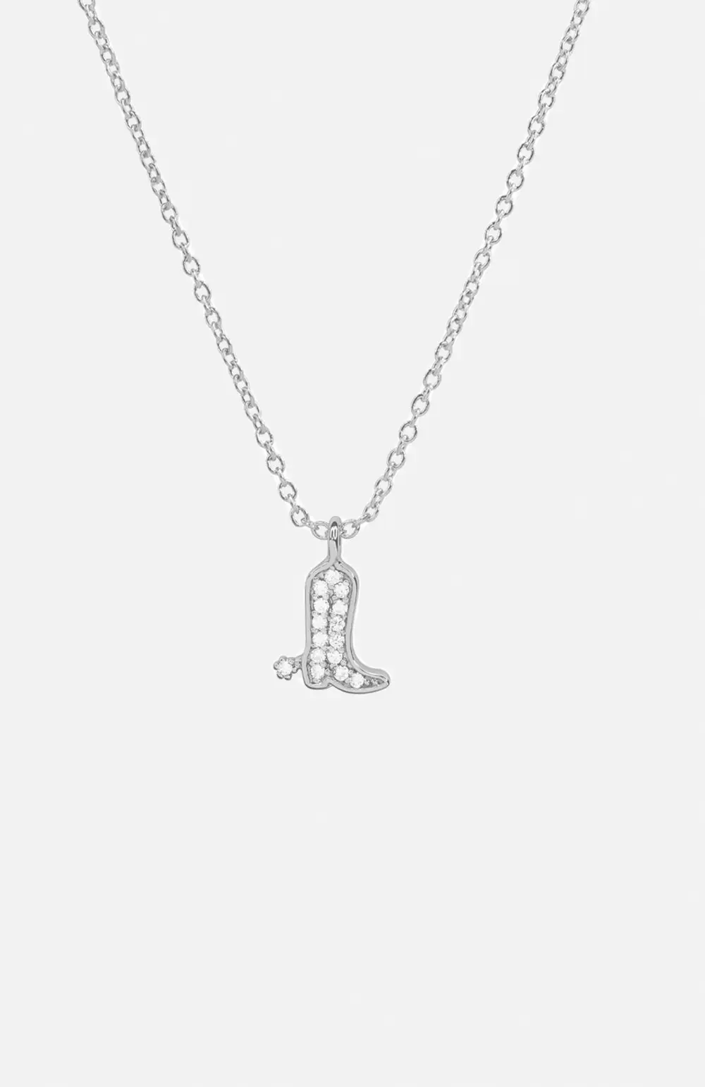 Sadie Boot Necklace - Silver