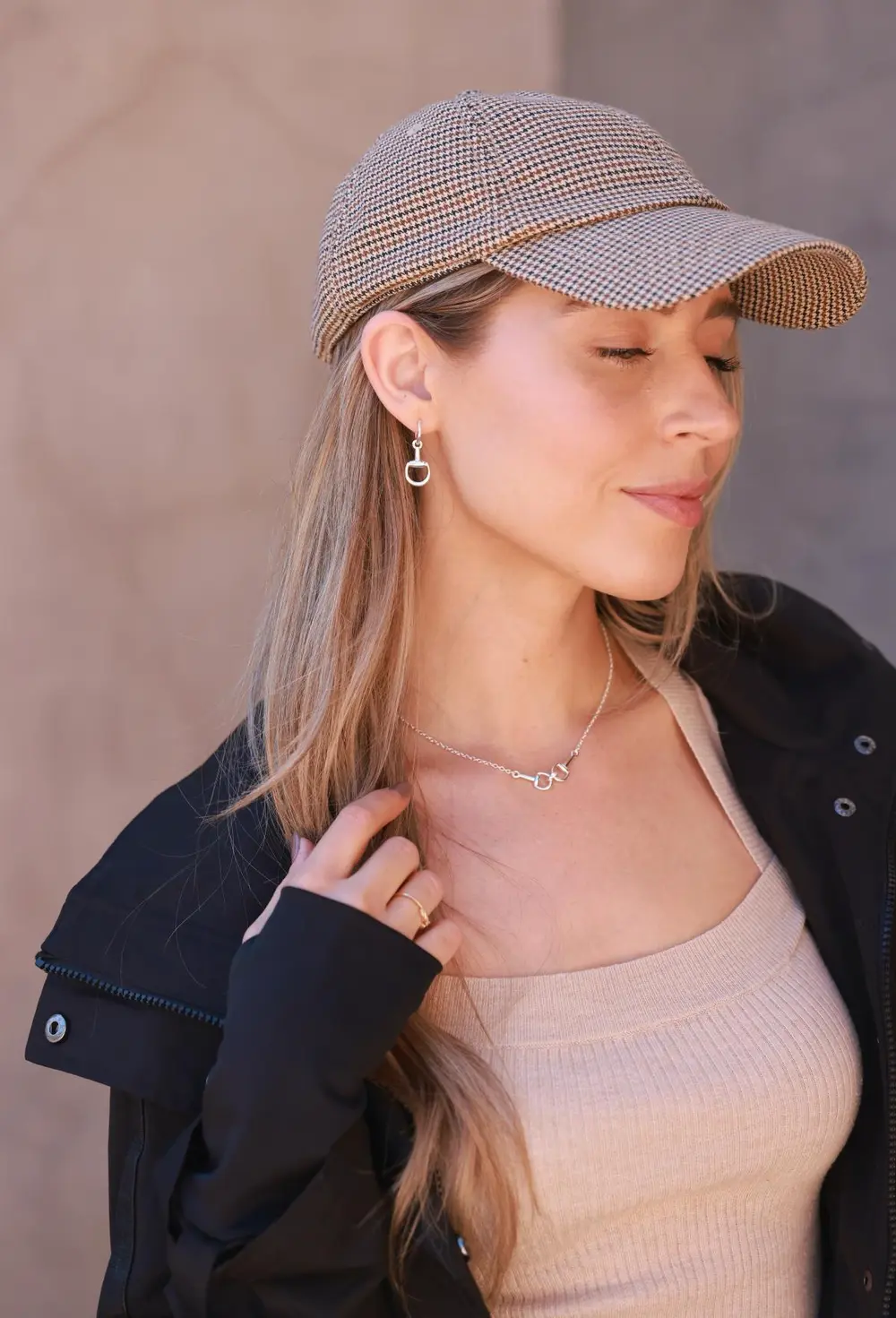 Hollis Bit Huggie Earrings - Silver