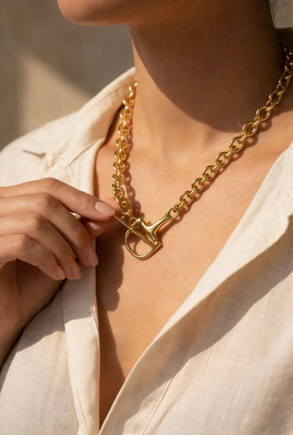 Athena Bit Toggle Necklace