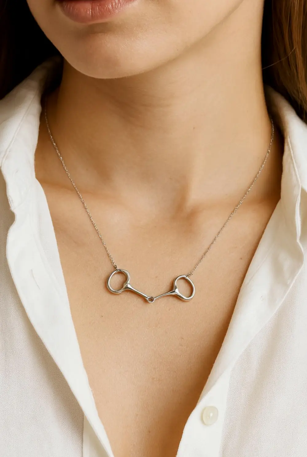 Lauren Bit Necklace - Silver
