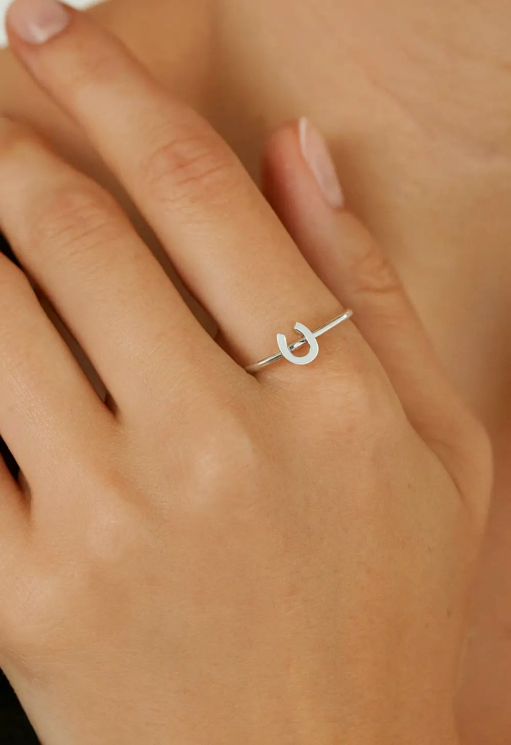 Horseshoe Stacking Ring - Silver