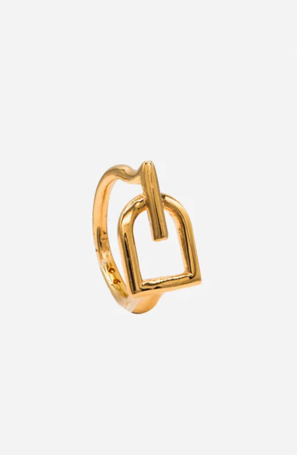 Hallie Stirrup Ring - Gold