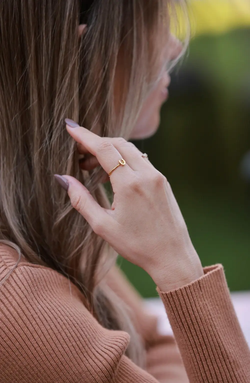 Horseshoe Stacking Ring - Gold