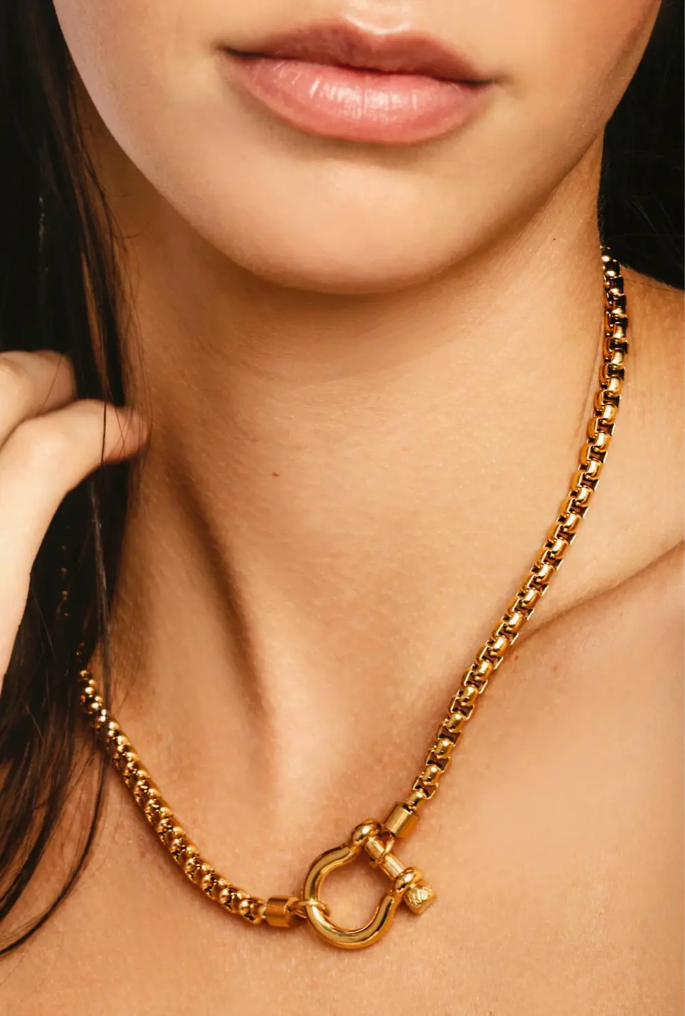 Herradura Single Necklace - Gold