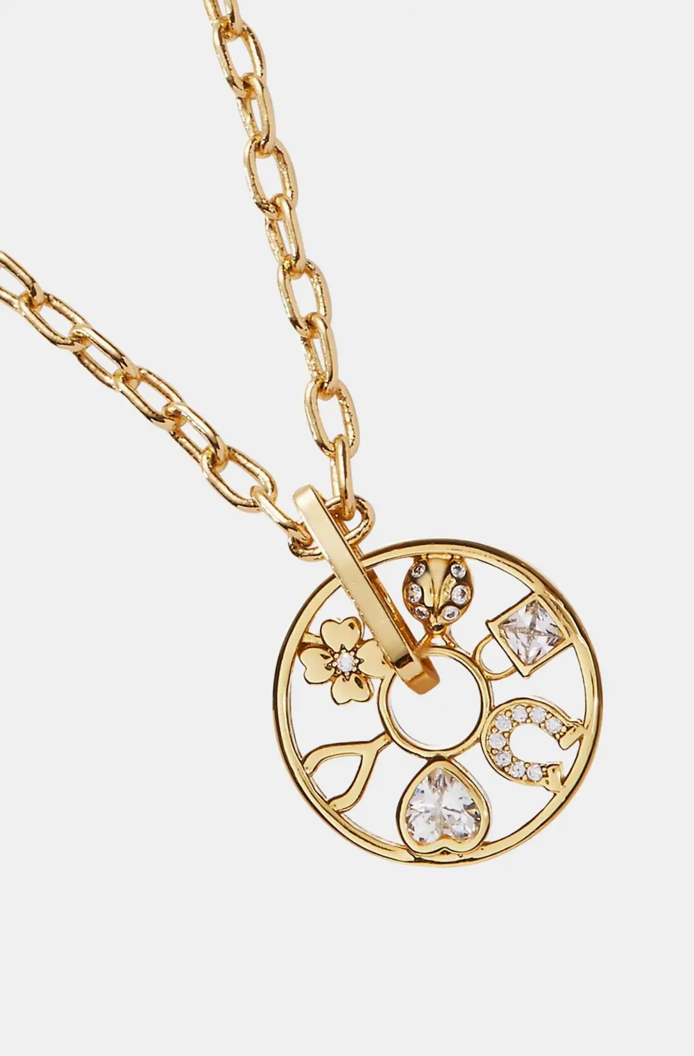 Love &amp; Luck Wheel Necklace