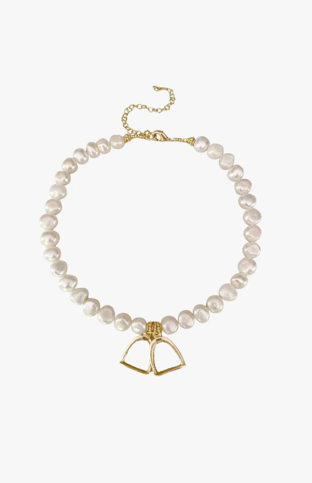 Stella Stirrup Pearl Necklace