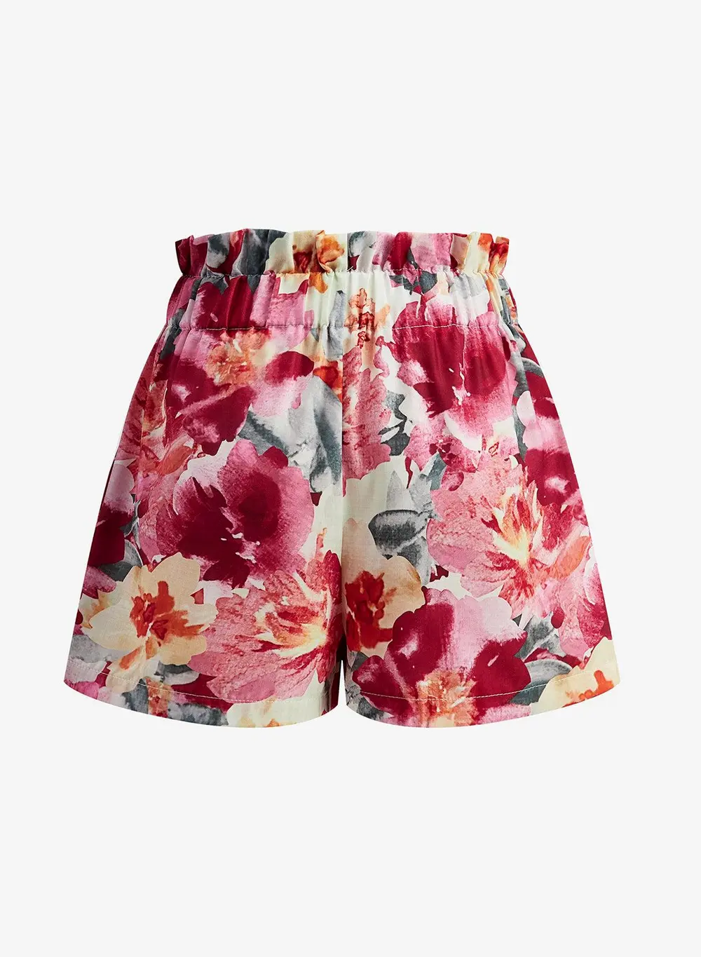 Floral Print Sleeveless Shorts Set