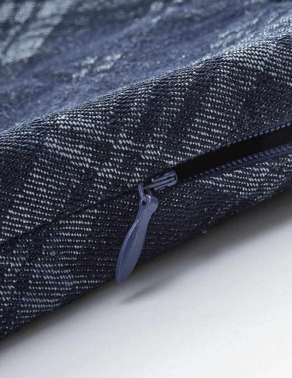 Checkered Print Mid-Waist Denim Short