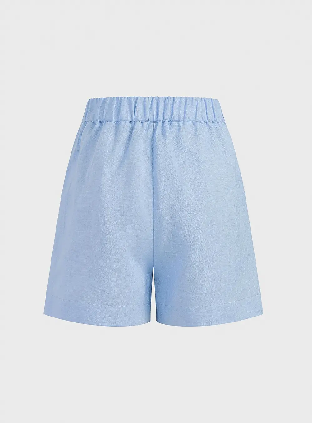 Tencel Blend Halter Buttoned Vest & Shorts Set