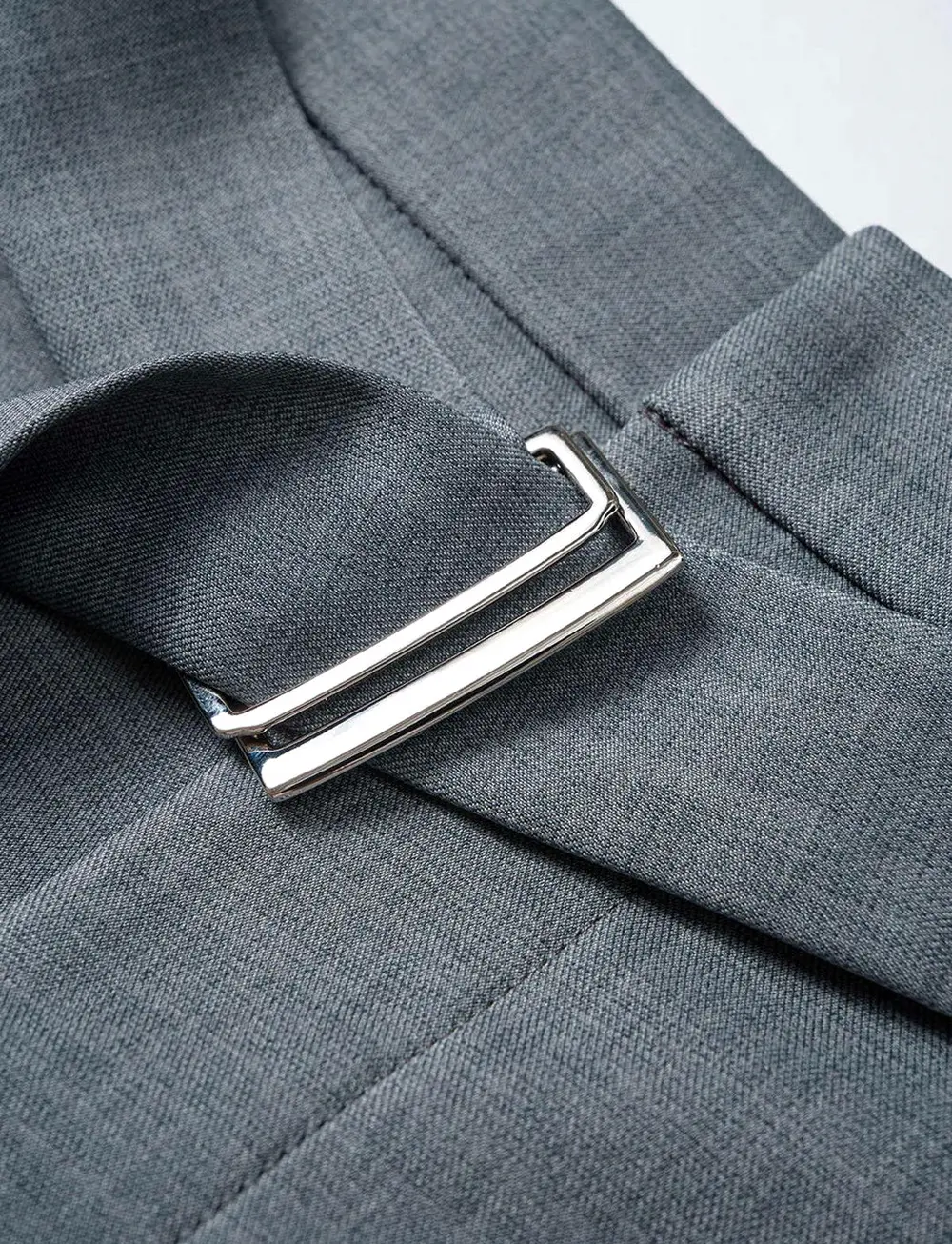 Belted Tailored Pleated Shorts