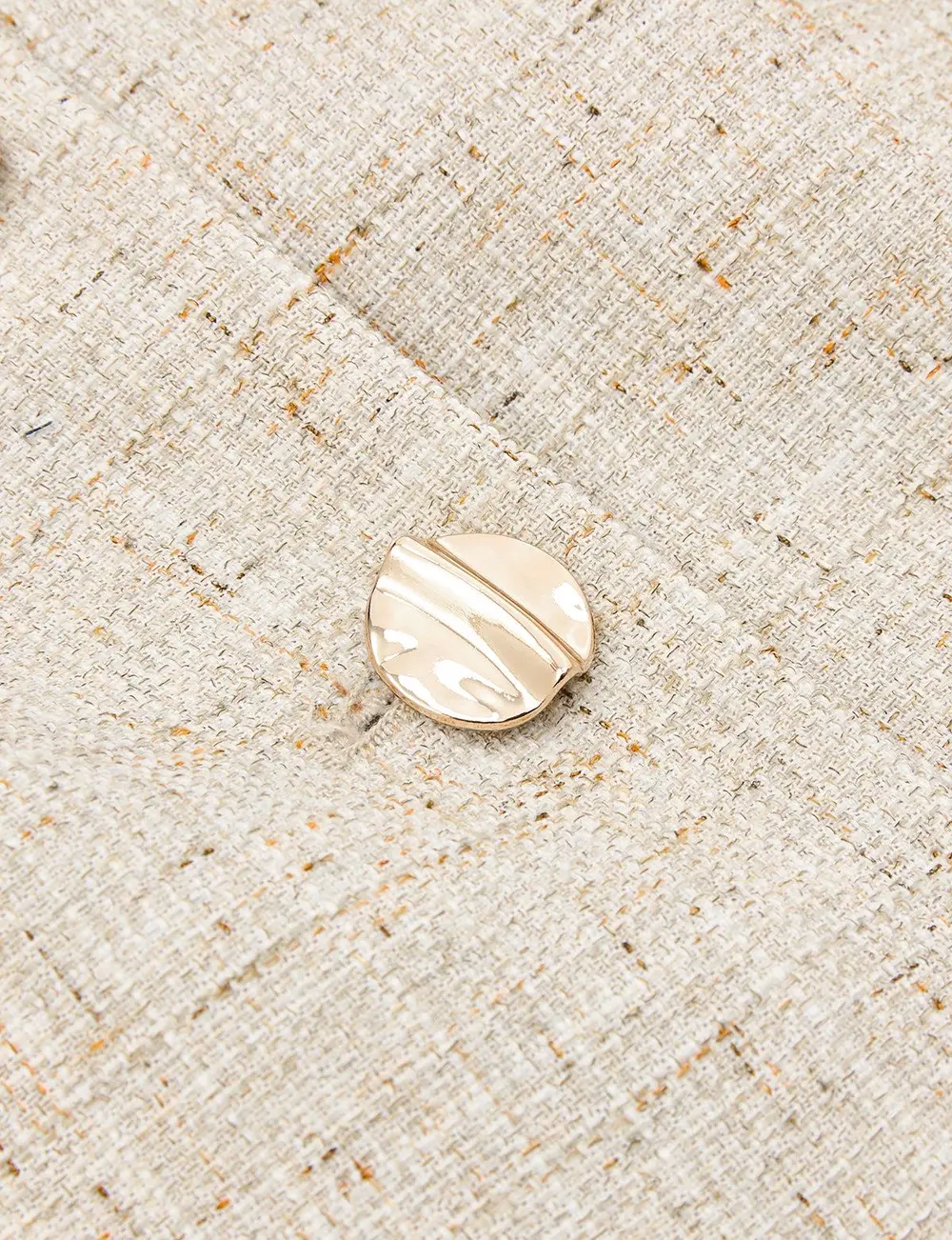 Tweed Buttoned Vest & Mini Shorts Set