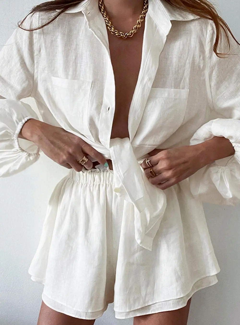 Aegean Two Piece Double Lined Shorts Set