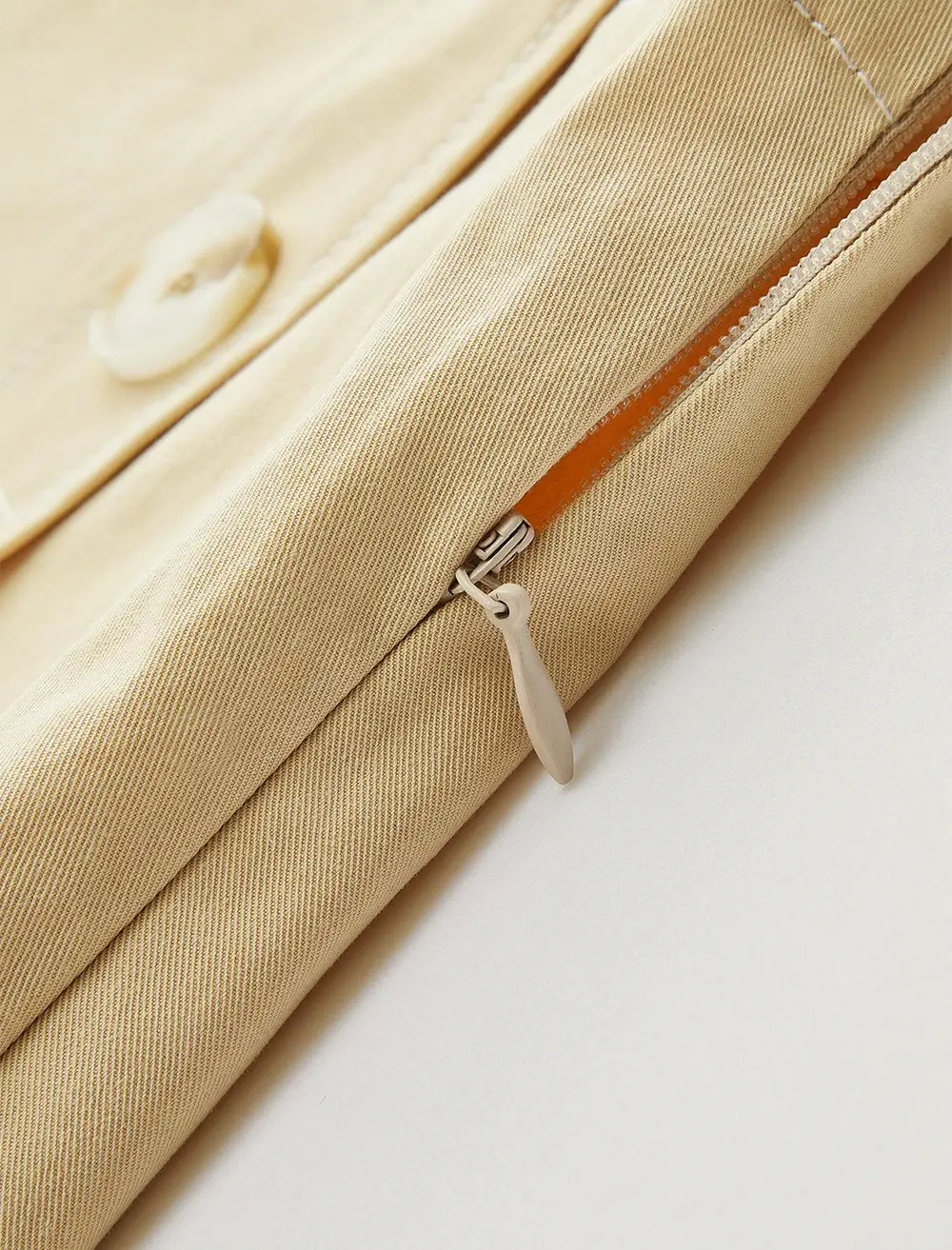 High-Waisted Button -Detail Wide-Leg Shorts