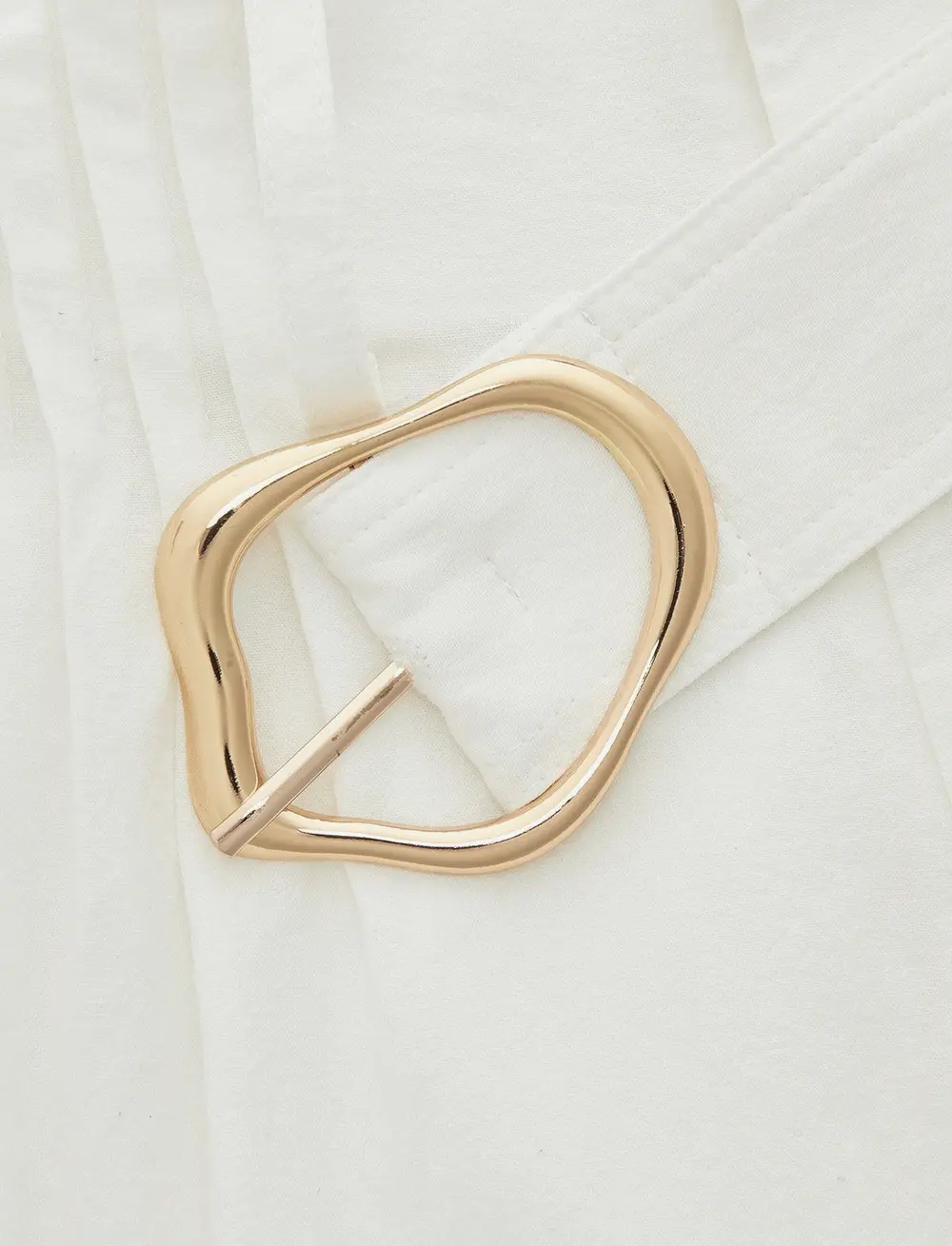 Cotton Embroidered Shirt & Belted Shorts Set