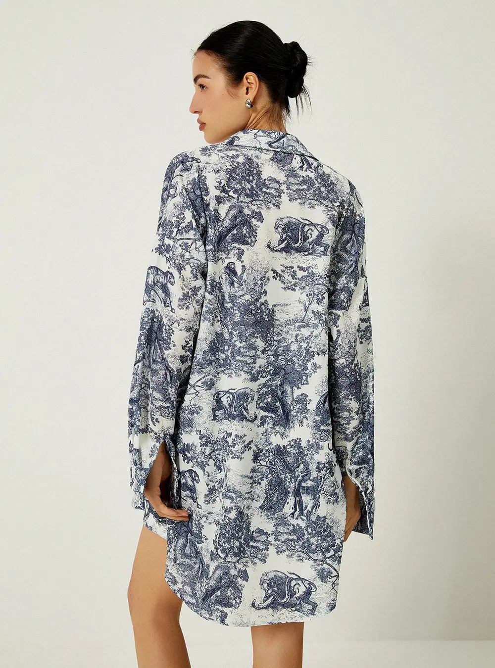 Floral Print Three Piece Shorts Set