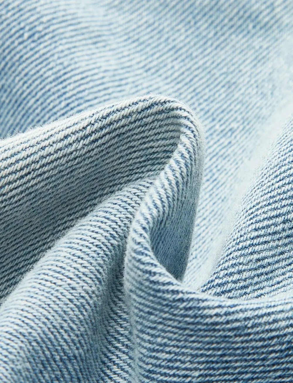 Asymmetric Waist Distressed Denim Shorts