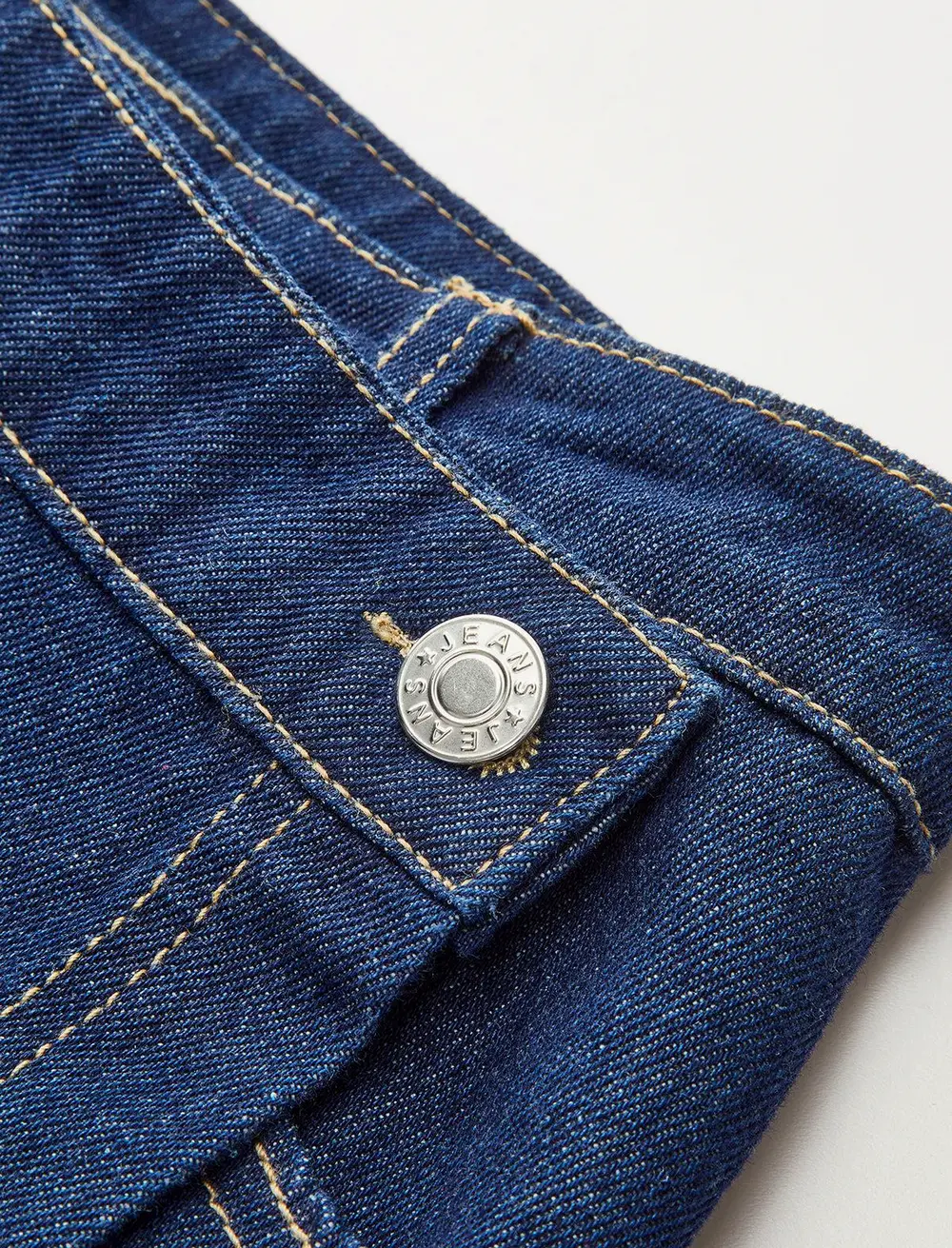 Denim Pocket Detail Shorts Set