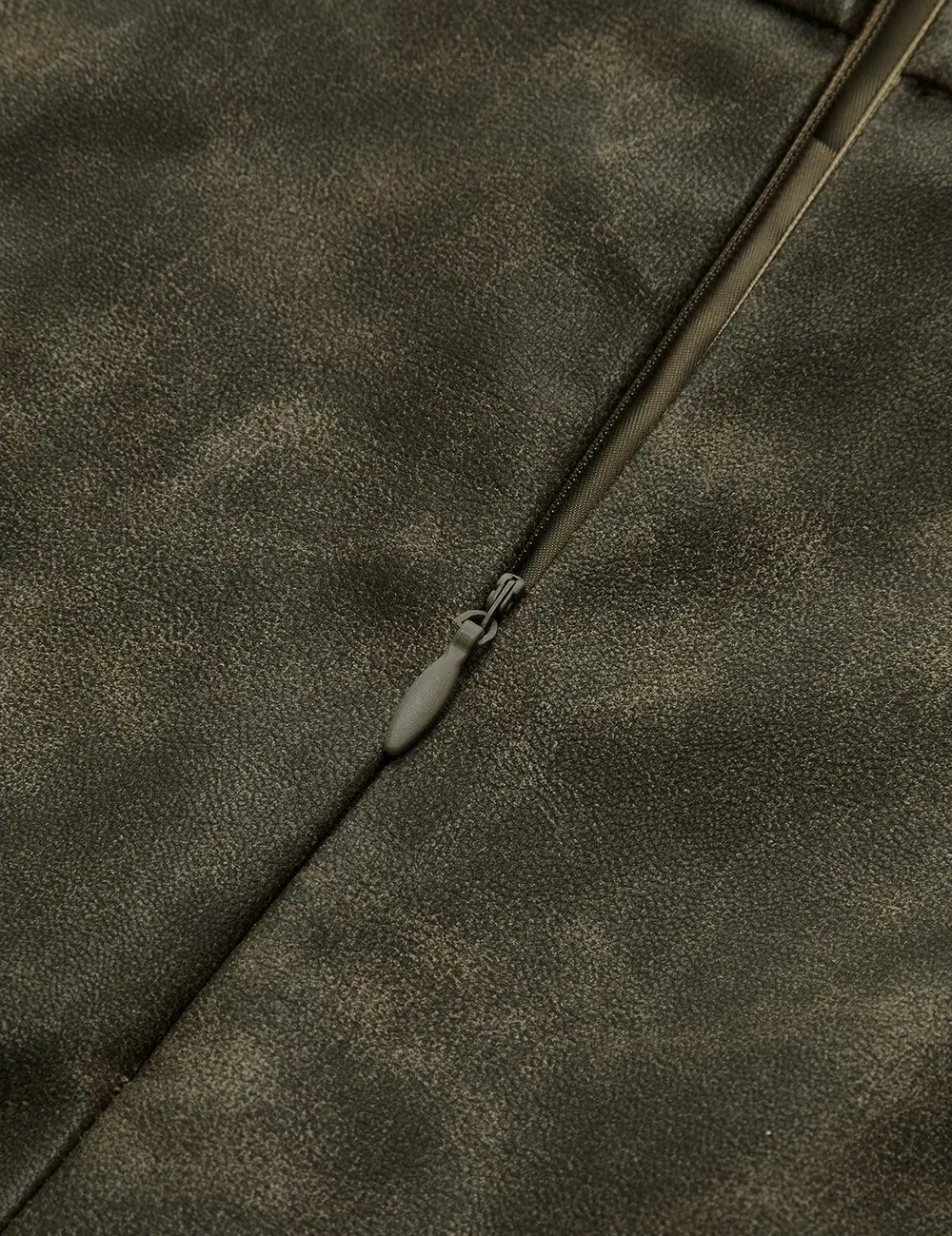 Faux Leather Pleated Shorts