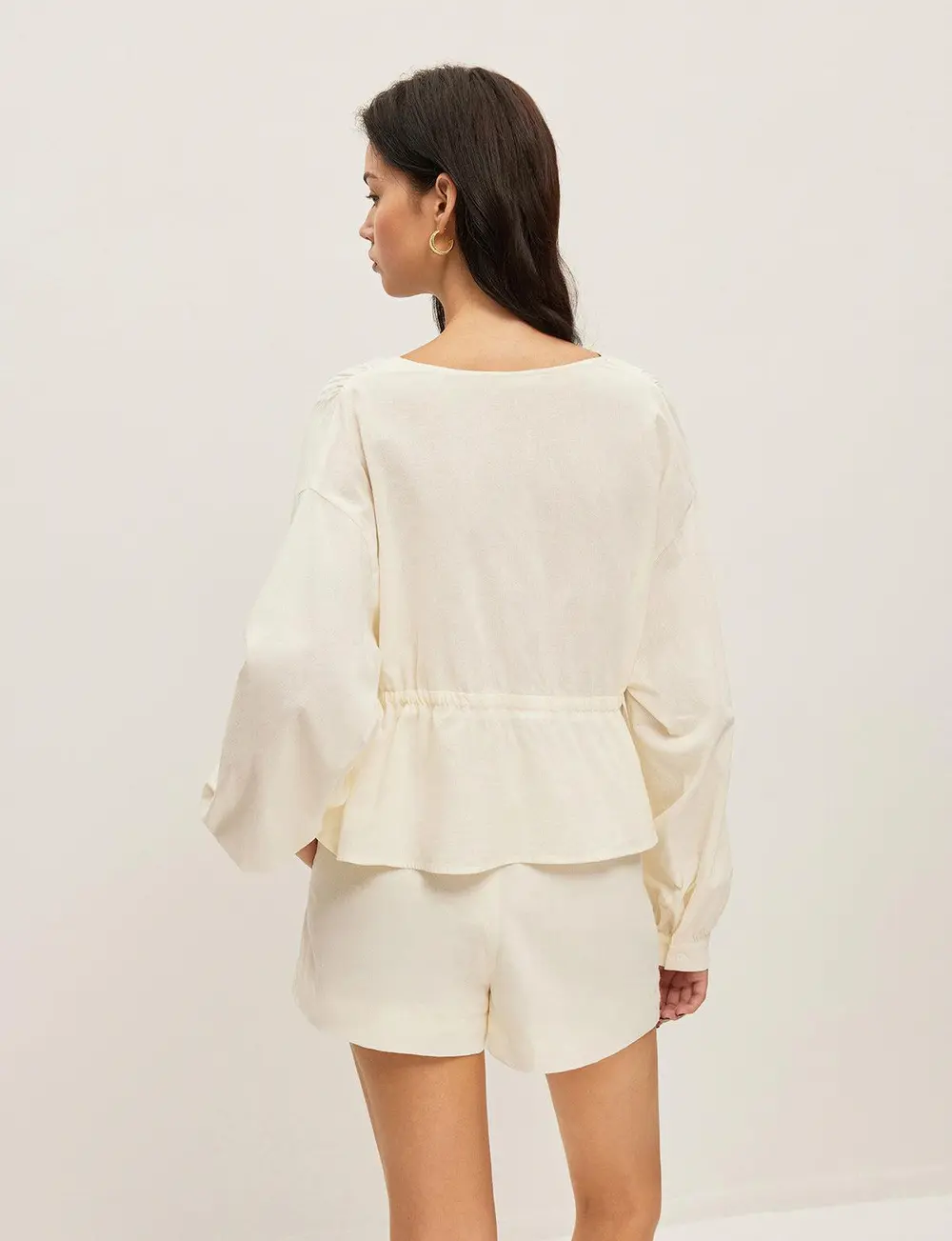 Cotton Pockets Shorts Set