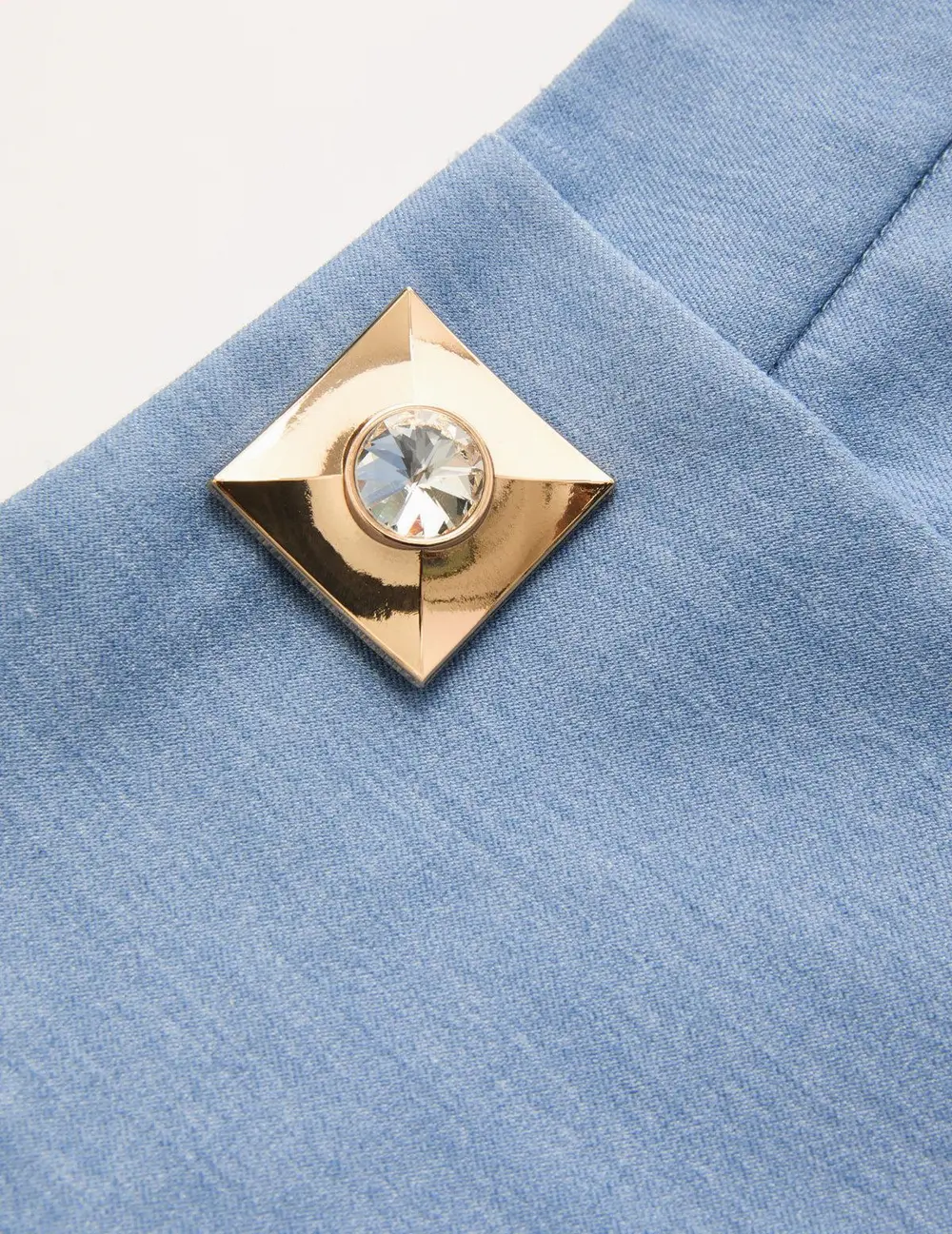 Mid-Waist Embellished Casual Shorts