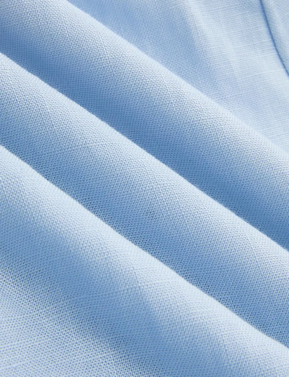 Tencel Blend Halter Buttoned Vest & Shorts Set