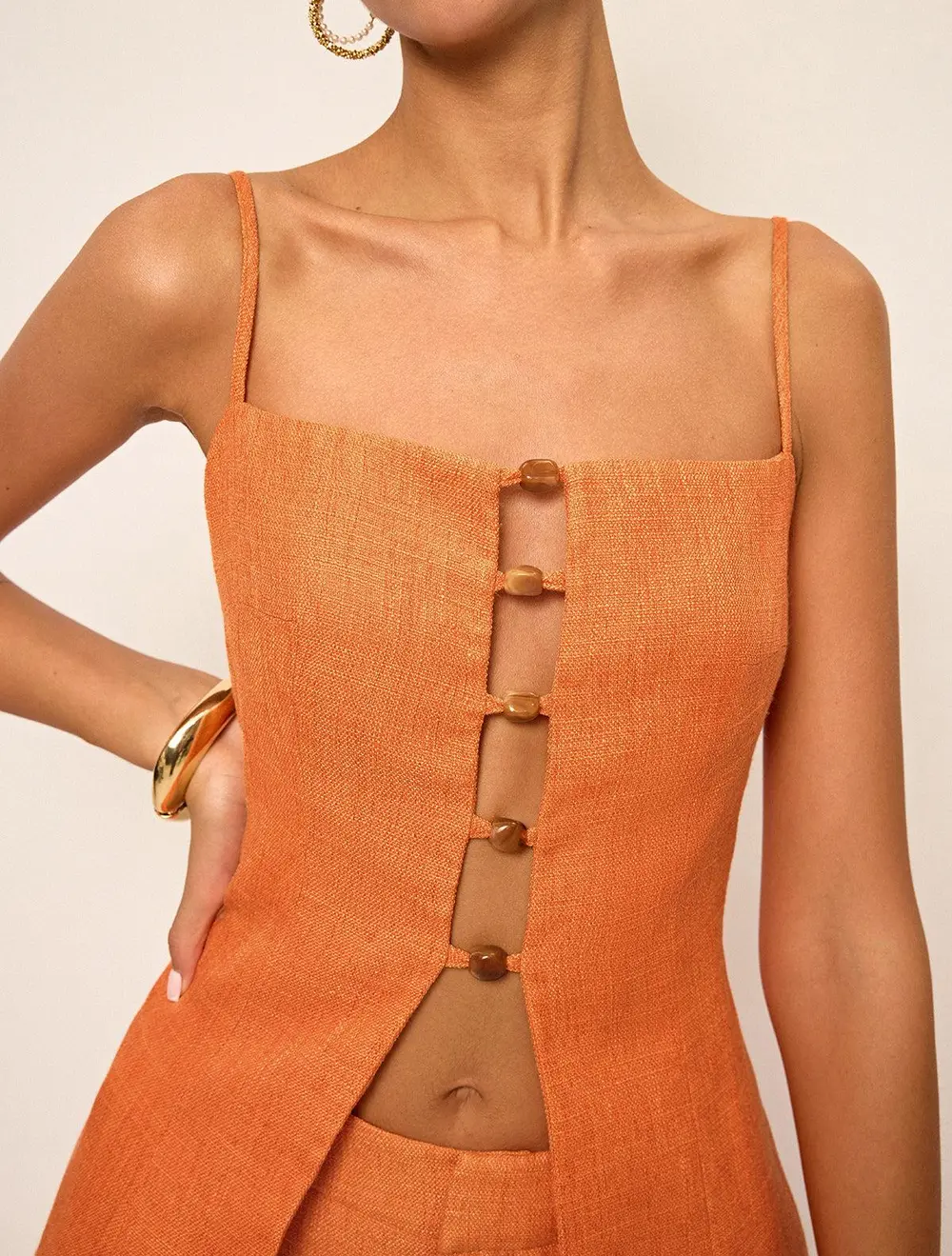 Cut-Out Cami Top and Shorts Set