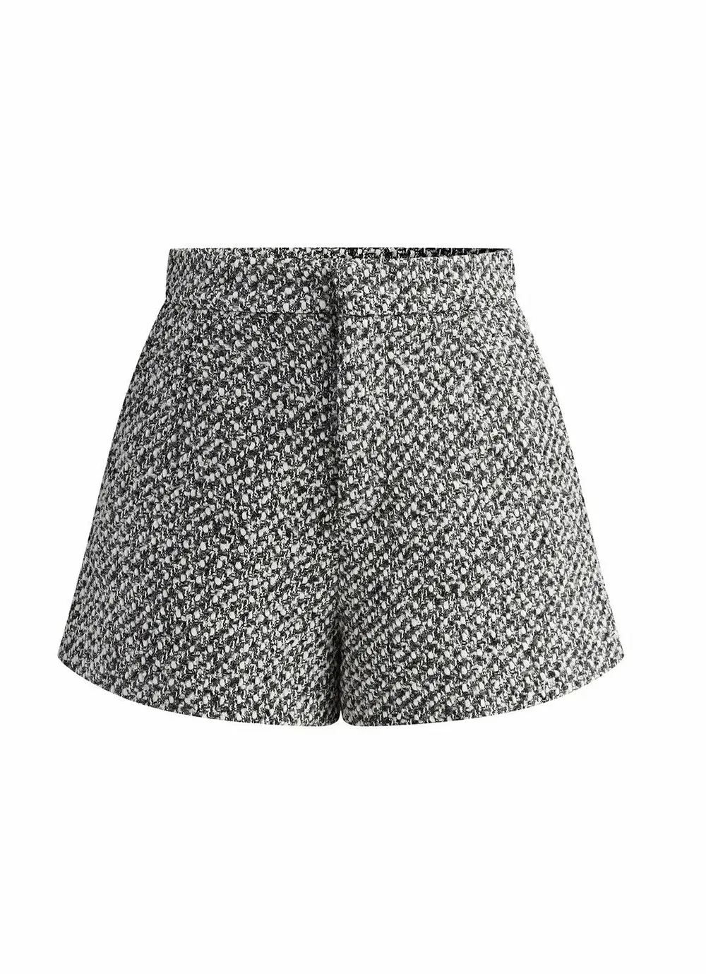 Wool-Blend Tweed Pockets Shorts