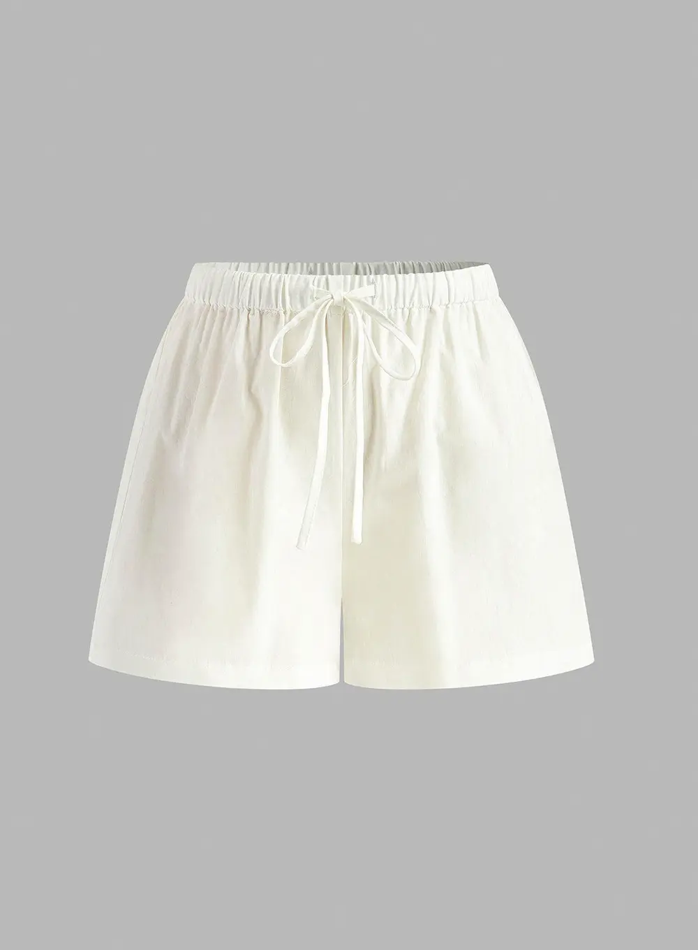 Drawstring Split Casual Shorts Set