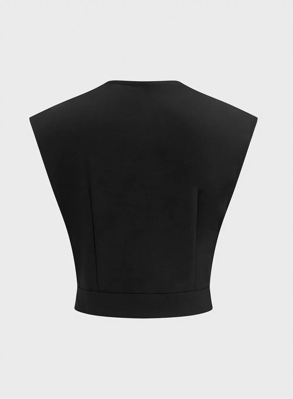 Linen-Blend Pleated Top & Buckle Shorts Set