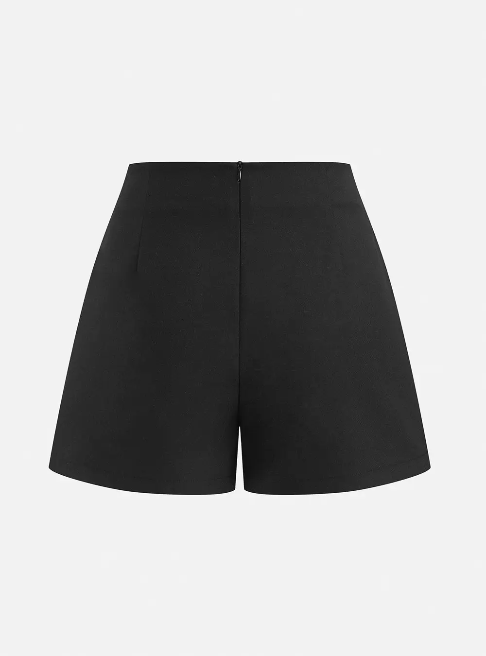 Linen-Blend Pleated Top & Buckle Shorts Set