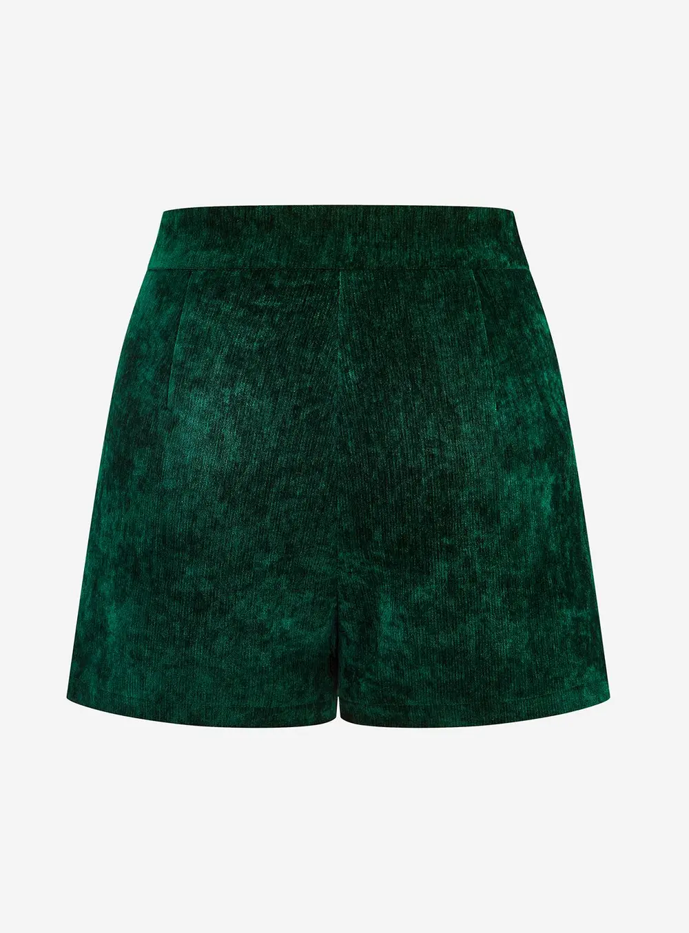Velvet High-Waisted Shorts