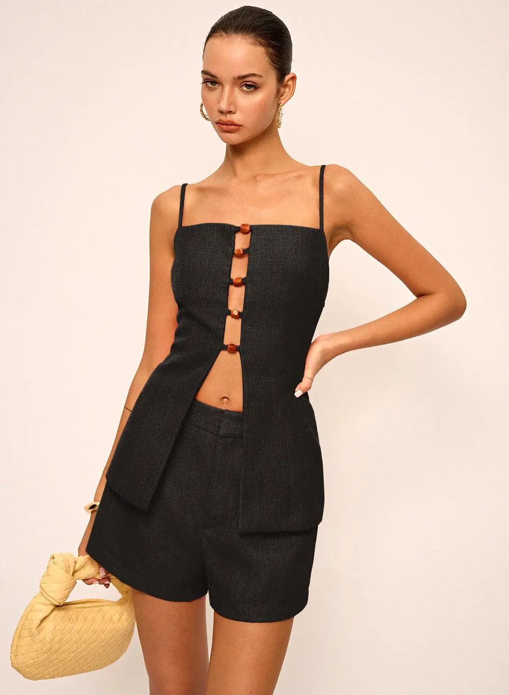 Cut-Out Cami Top and Shorts Set