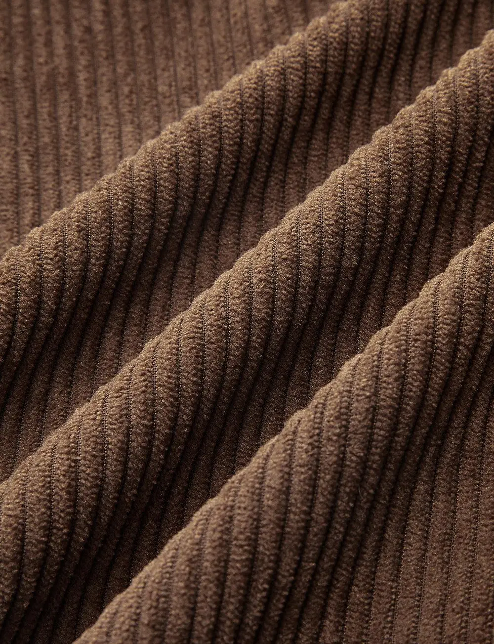 Metal Button Pleated Corduroy Shorts