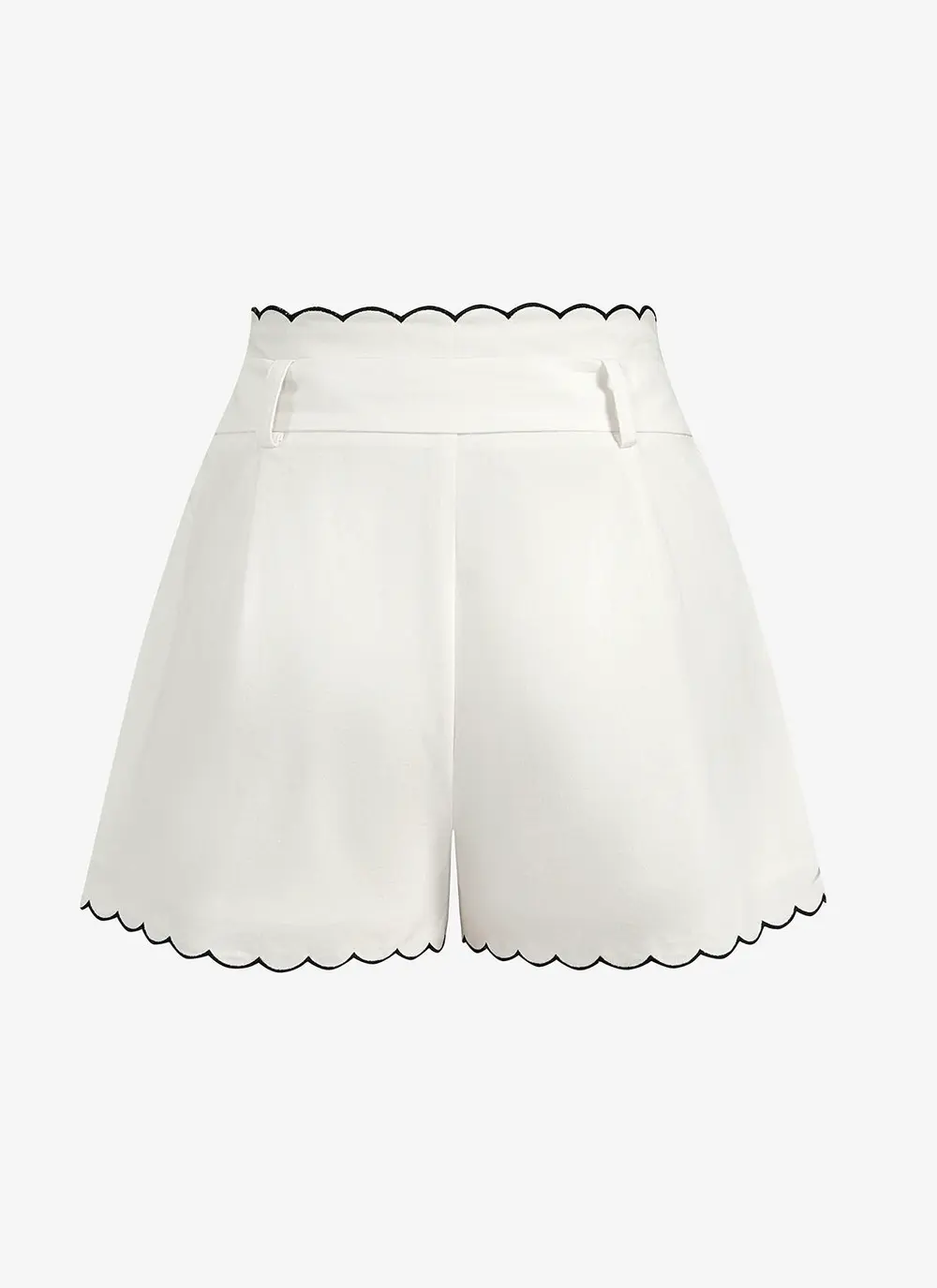 Cotton Scallop Trim Shirt & Shorts Set