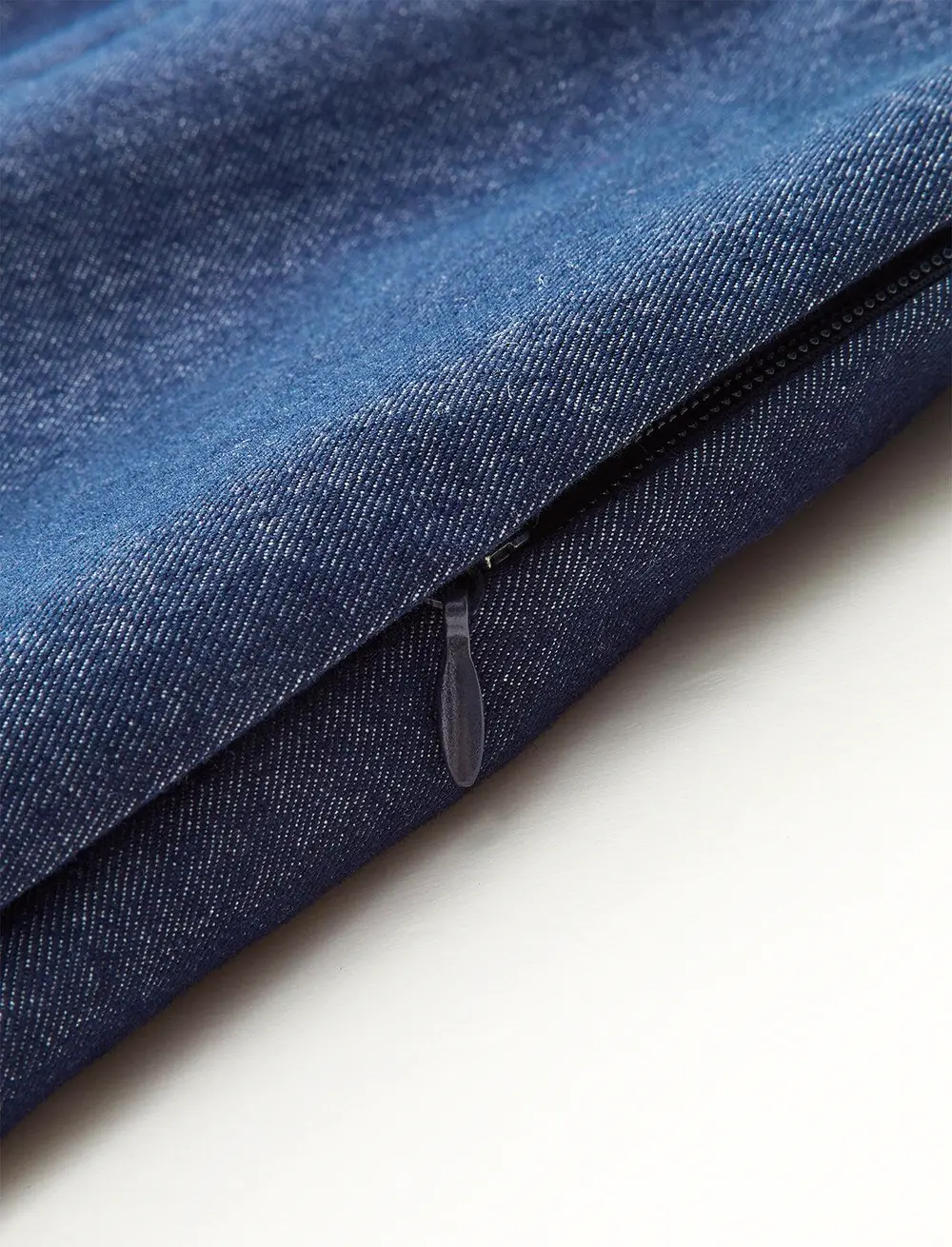 Faux Denim Shorts with Metal Chain Belt